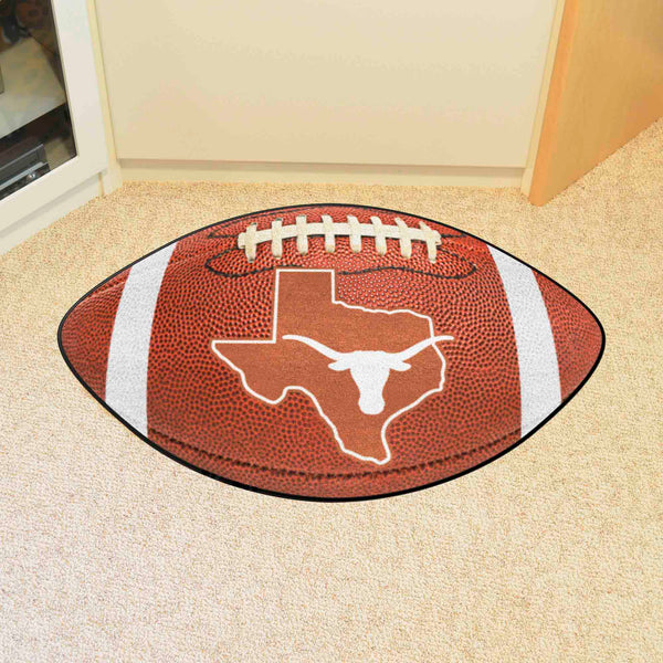 University of Texas Football Mat with Longhorns Symbol Logo