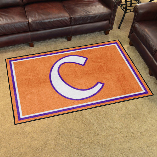 Clemson University 4x6 Rug with C Logo