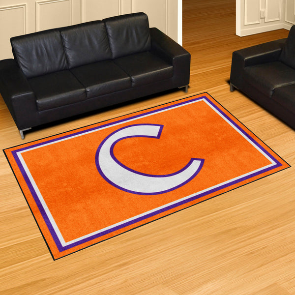 Clemson University 5x8 Rug with C Logo