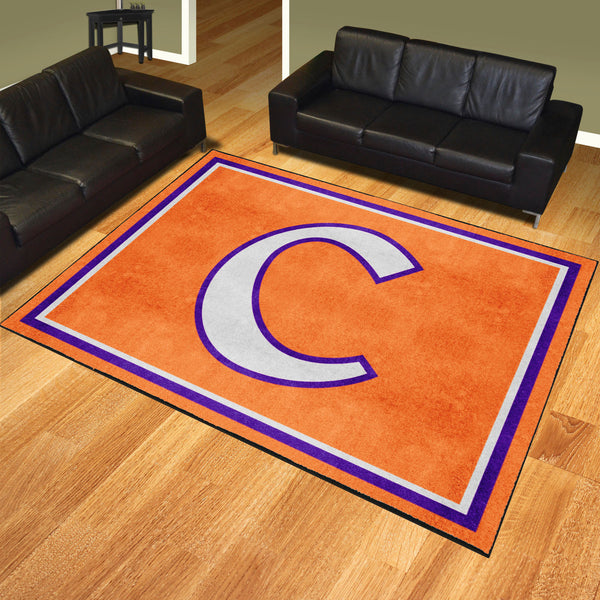 Clemson University 8x10 Rug with C Logo