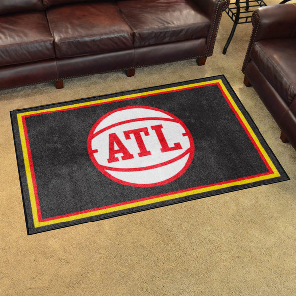 NBA - Atlanta Hawks 4x6 Rug with ATL Logo