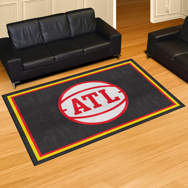 NBA - Atlanta Hawks 5x8 Rug with ATL Logo