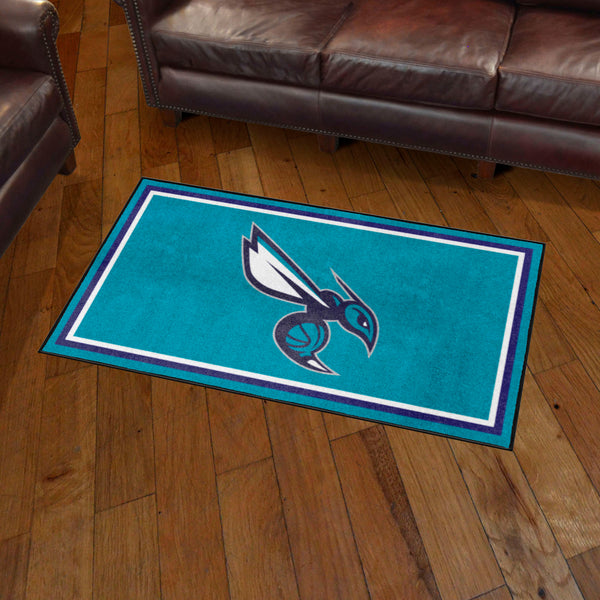 NBA - Charlotte Hornets 3x5 Rug with Hornets Symbol Logo