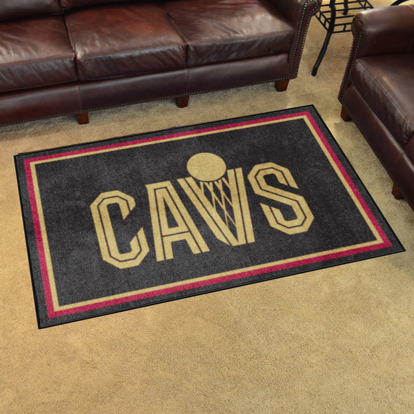 NBA - Cleveland Cavaliers 4x6 Rug with CAVS Logo