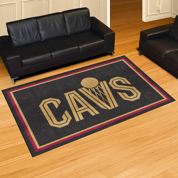 NBA - Cleveland Cavaliers 5x8 Rug with CAVS Logo