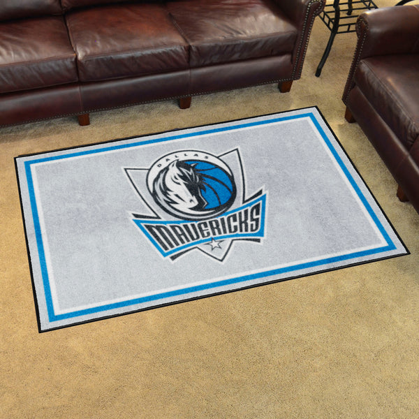 NBA - Dallas Mavericks 4x6 Rug with Mavericks Symbol Logo