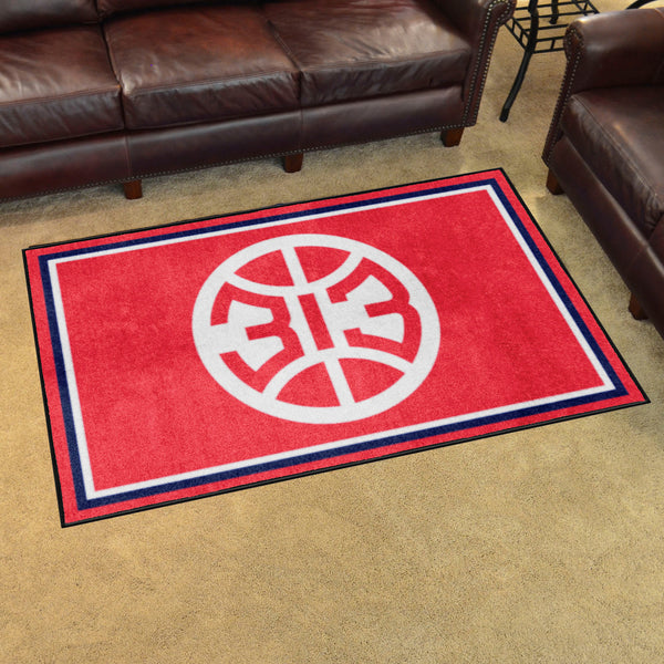 NBA - Detroit Pistons 4x6 Rug with Symbol Logo