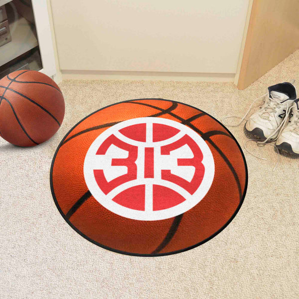 NBA - Detroit Pistons Basketball Mat with Symbol Logo