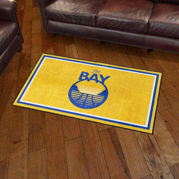 NBA - Golden State Warriors 3x5 Rug with The BAY Symbol Logo
