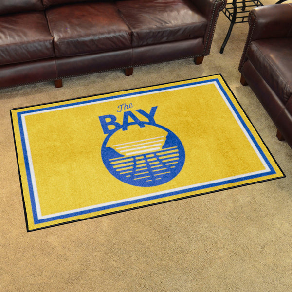NBA - Golden State Warriors 4x6 Rug with The BAY Symbol Logo