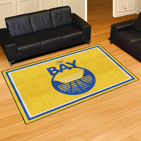 NBA - Golden State Warriors 5x8 Rug with The BAY Symbol Logo