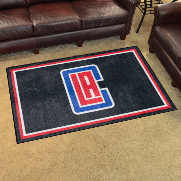 NBA - Los Angeles Clippers 4x6 Rug with LAC Symbol Logo