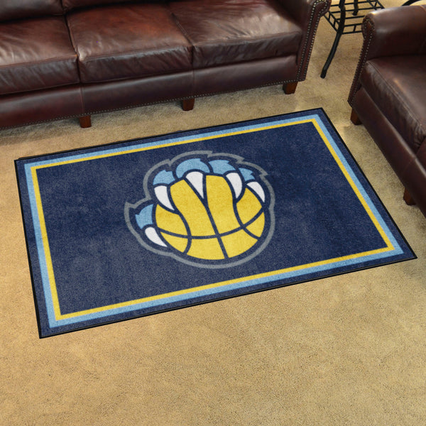 NBA - Memphis Grizzlies 4x6 Rug with Symbol Logo