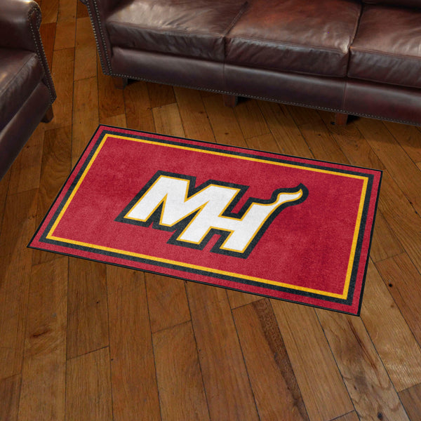 NBA - Miami Heat 3x5 Rug with MH Logo