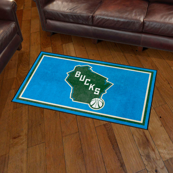 NBA - Milwaukee Bucks 3x5 Rug with Bucks Logo