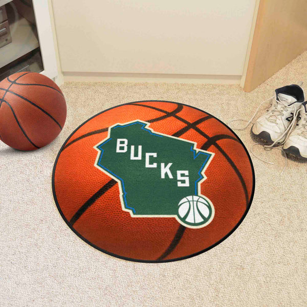 NBA - Milwaukee Bucks Basketball Mat with Bucks Logo