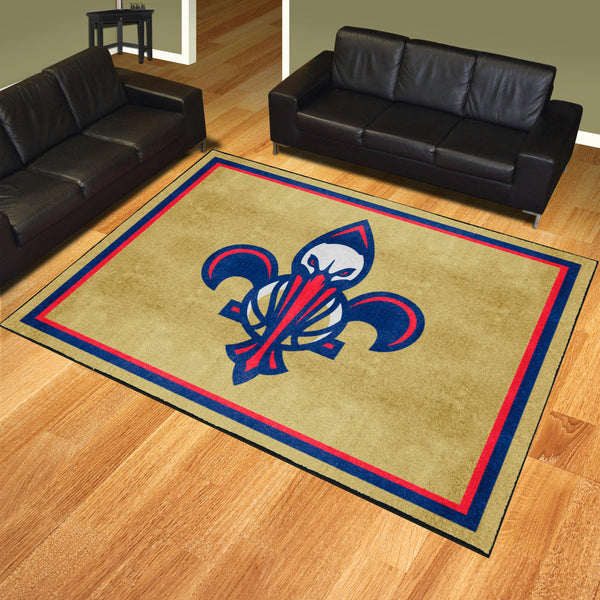 NBA - New Orleans Pelicans 8x10 Rug with Symbol Logo