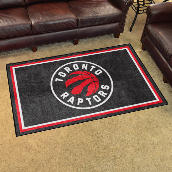 NBA - Toronto Raptors 4x6 Rug with Name & Symbol Logo