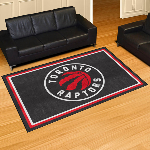 NBA - Toronto Raptors 5x8 Rug with Name & Symbol Logo