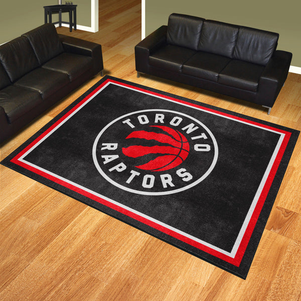 NBA - Toronto Raptors 8x10 Rug with Name & Symbol Logo