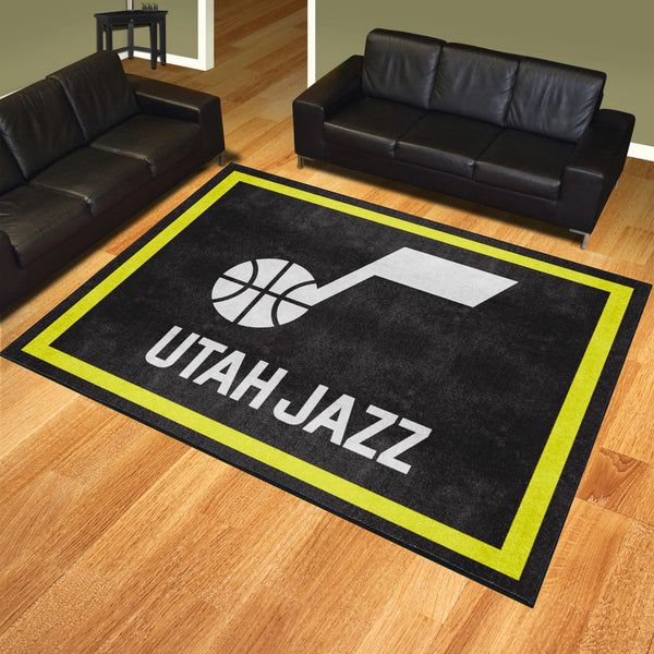 NBA - Utah Jazz 8x10 Rug with Name & Symbol Logo