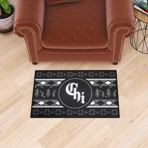 MLB - Chicago White Sox Starter Mat - Holiday Sweater with Symbol Logo