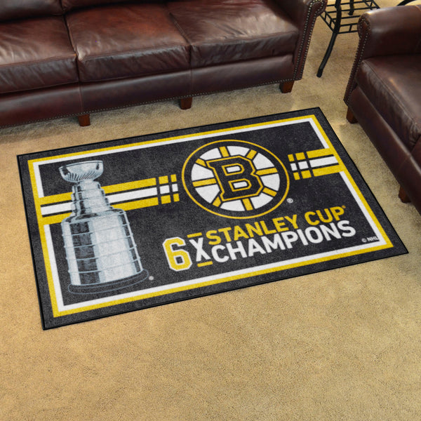 NHL - Boston Bruins Dynasty 4x6 Rug