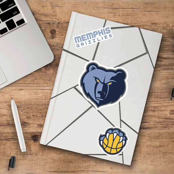 NBA - Memphis Grizzlies Decal 3-pk