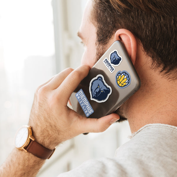 NBA - Memphis Grizzlies Mini Decal 12-pk