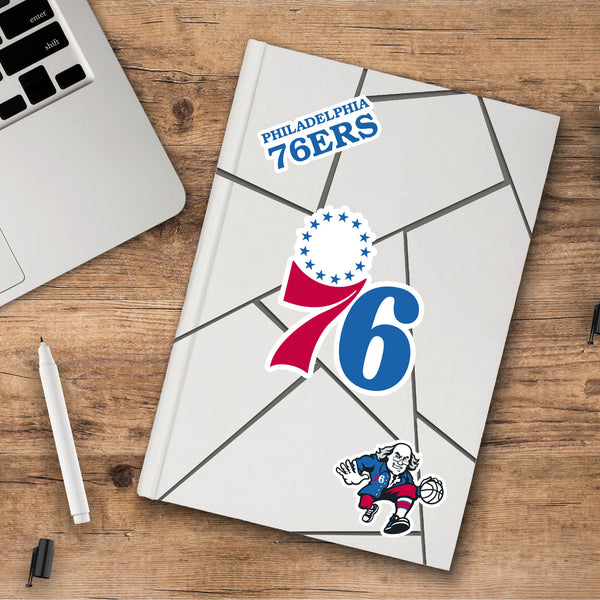 NBA - Philadelphia 76ers Decal 3-pk