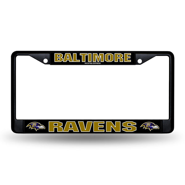 '-FBC License Frame (Black Metal)-True Sports Fan