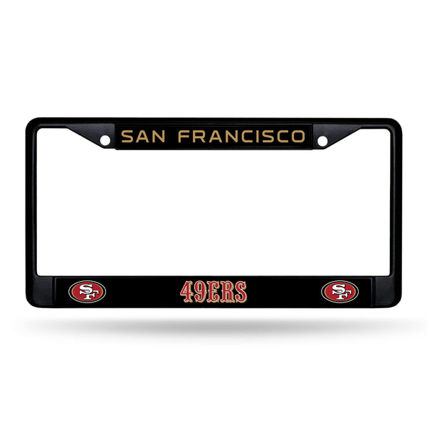 '-FBC License Frame (Black Metal)-True Sports Fan