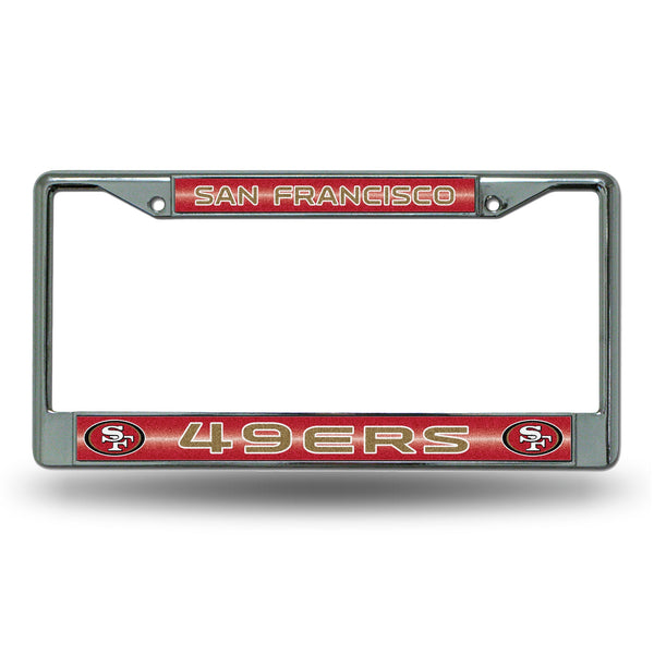 '-FCGL License Frame (Chrome Glitter)-True Sports Fan