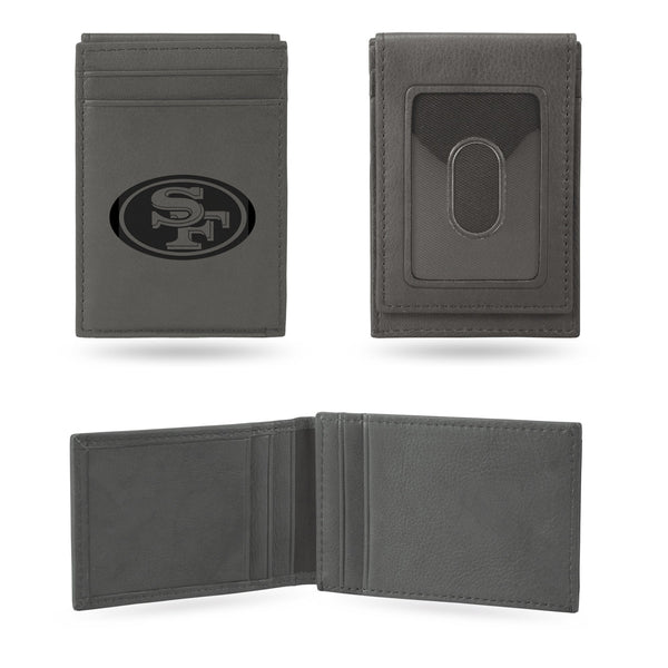 '-LEFPW Laser Engraved Front Pocket Wallet-True Sports Fan