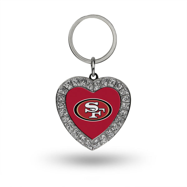 '-MKH Metal Key Chain (Bling Heart)-True Sports Fan