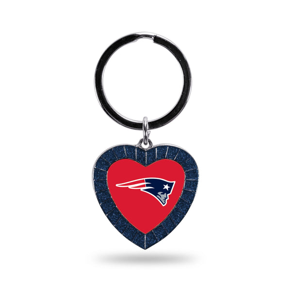 '-NMKH Rhinestone Heart Colored Keychain-True Sports Fan