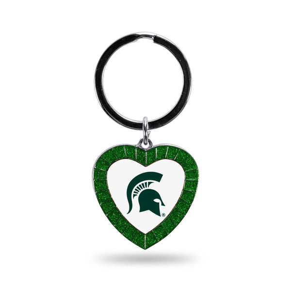 '-NMKH Rhinestone Heart Colored Keychain-True Sports Fan