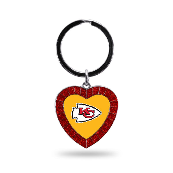 '-NMKH Rhinestone Heart Colored Keychain-True Sports Fan