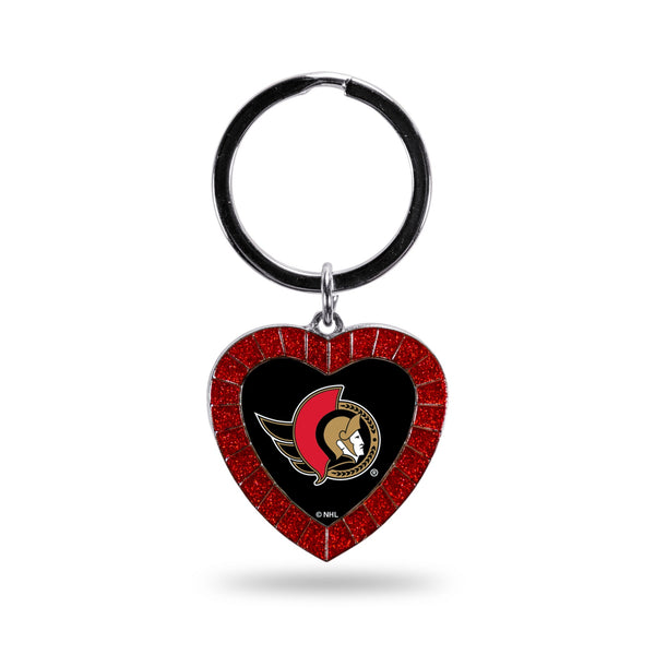 '-NMKH Rhinestone Heart Colored Keychain-True Sports Fan