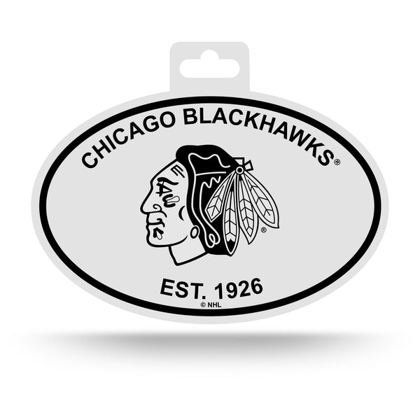 '-OVB Black and White Oval Sticker-True Sports Fan