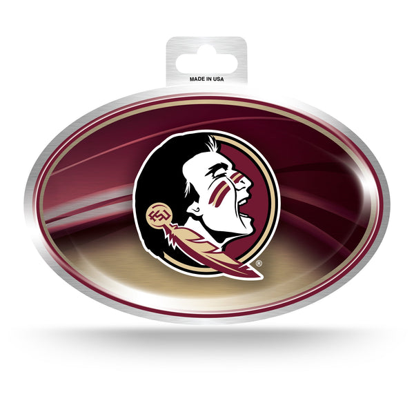 '-OVM Metallic Oval Sticker-True Sports Fan