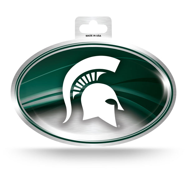 '-OVM Metallic Oval Sticker-True Sports Fan