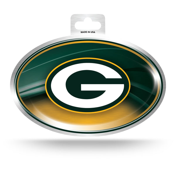 '-OVM Metallic Oval Sticker-True Sports Fan