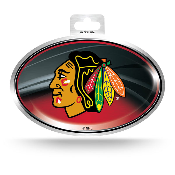 '-OVM Metallic Oval Sticker-True Sports Fan
