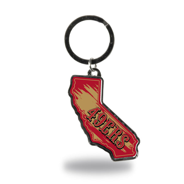 '-SSK State Shape Keychain-True Sports Fan