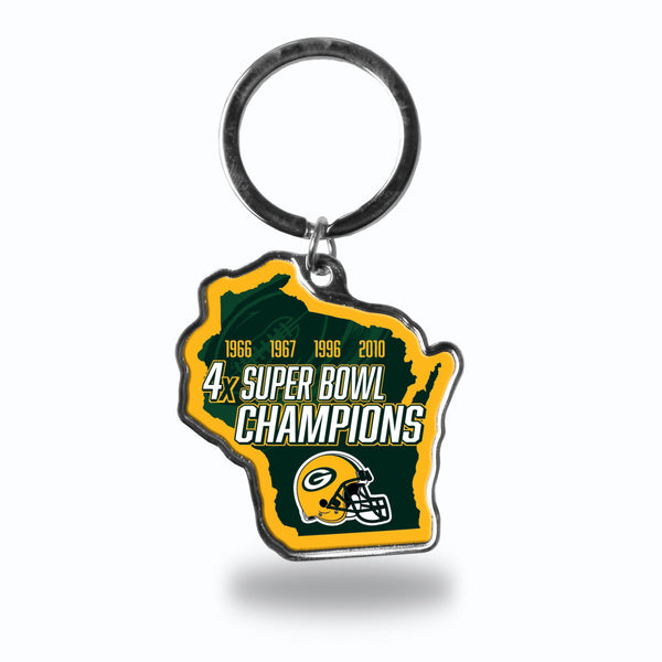 '-SSK State Shape Keychain-True Sports Fan