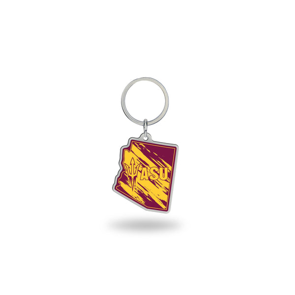 '-SSK State Shape Keychain-True Sports Fan