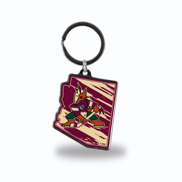 '-SSK State Shape Keychain-True Sports Fan
