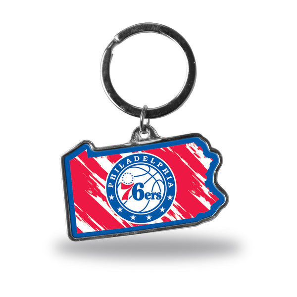 '-SSK State Shape Keychain-True Sports Fan