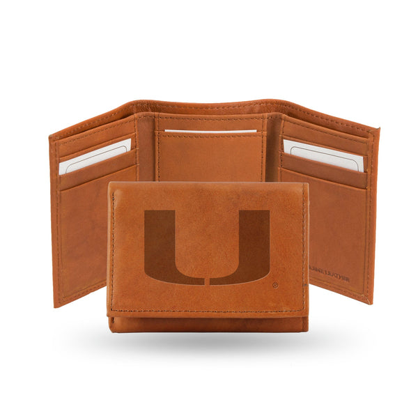 '-STR Tri-Fold (Pecan Cowhide)-True Sports Fan